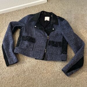 Rebecca Taylor Tweed Moto Jacket